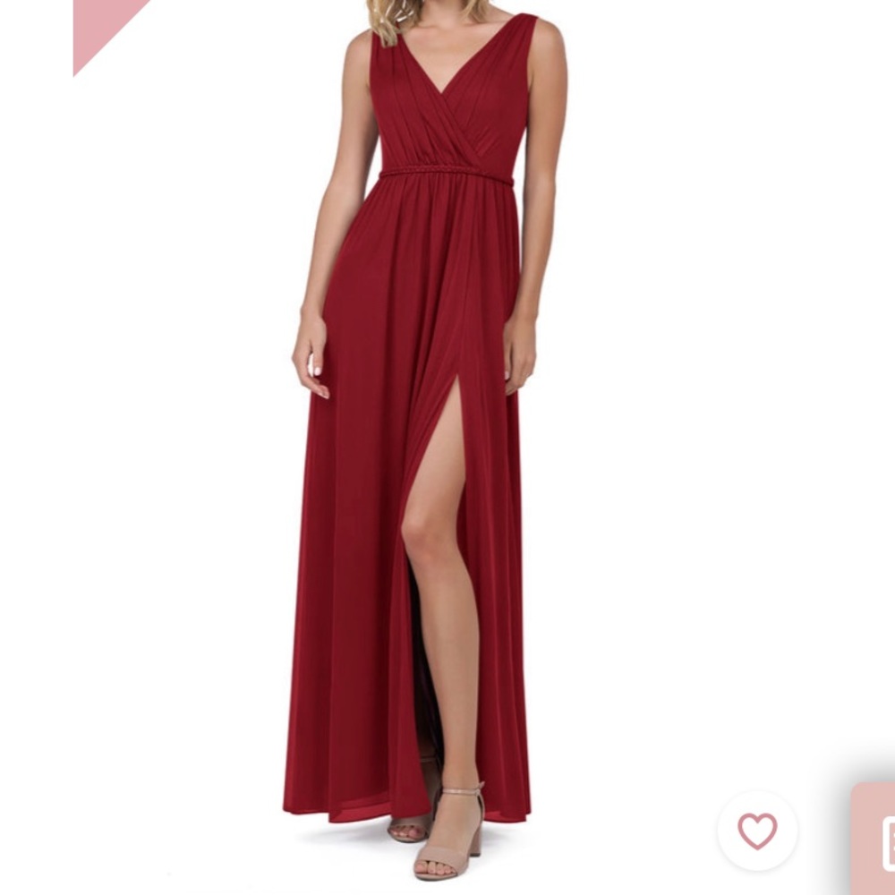 Azazie burgundy bridesmaid dress